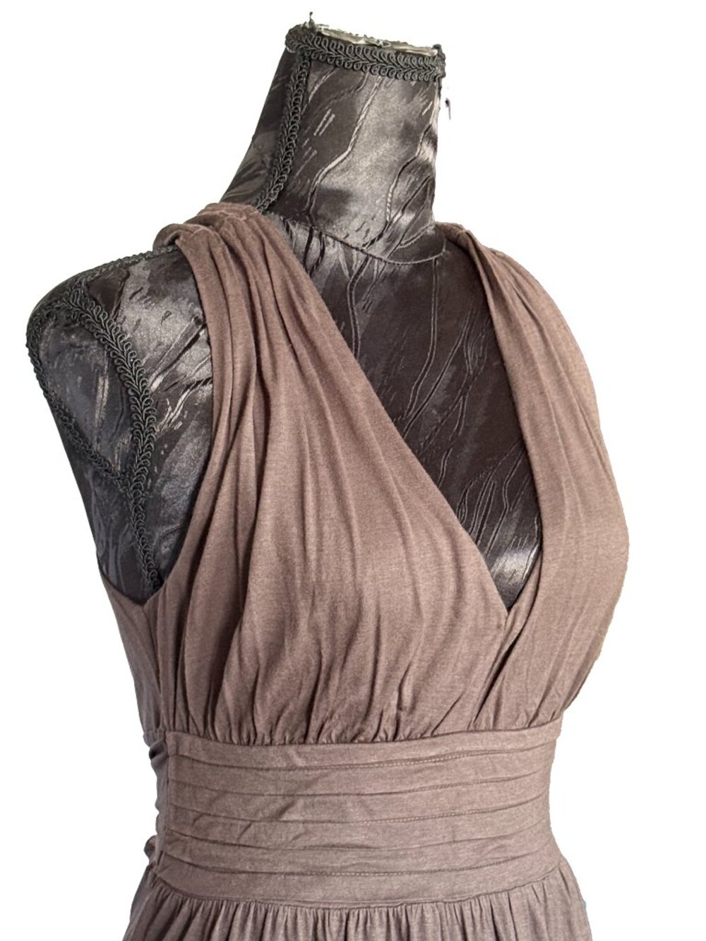 ✨ Kashieca Convertible Halter Midi Dress - Boho Earthy Brown Size Medium ✨